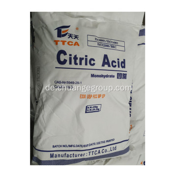Zitronensäuremonohydrat und wasserfreier TTCA